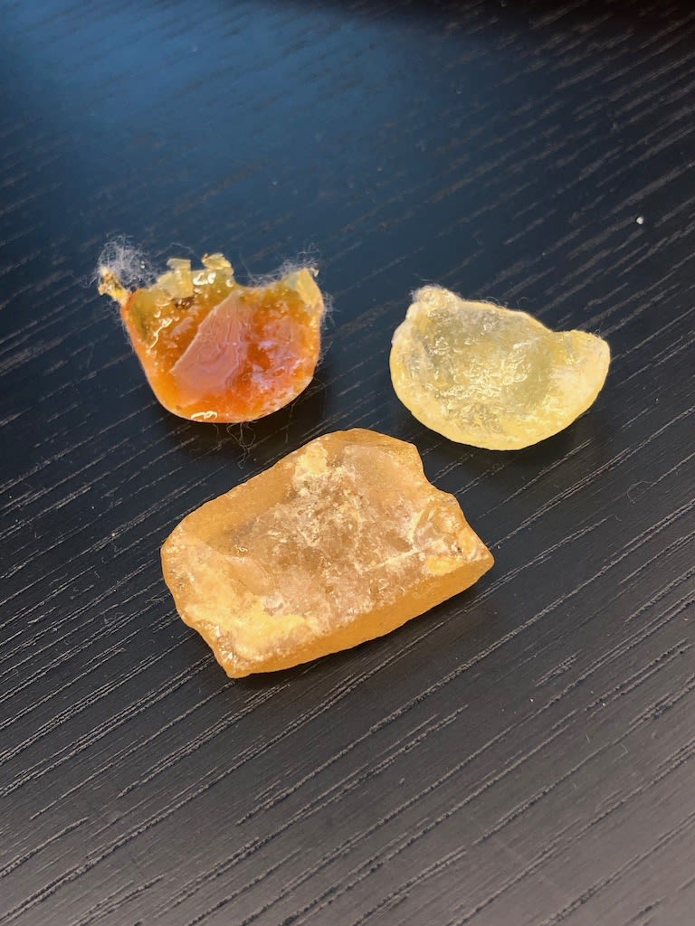 Imitation Amber and Imitation Leopard Fur