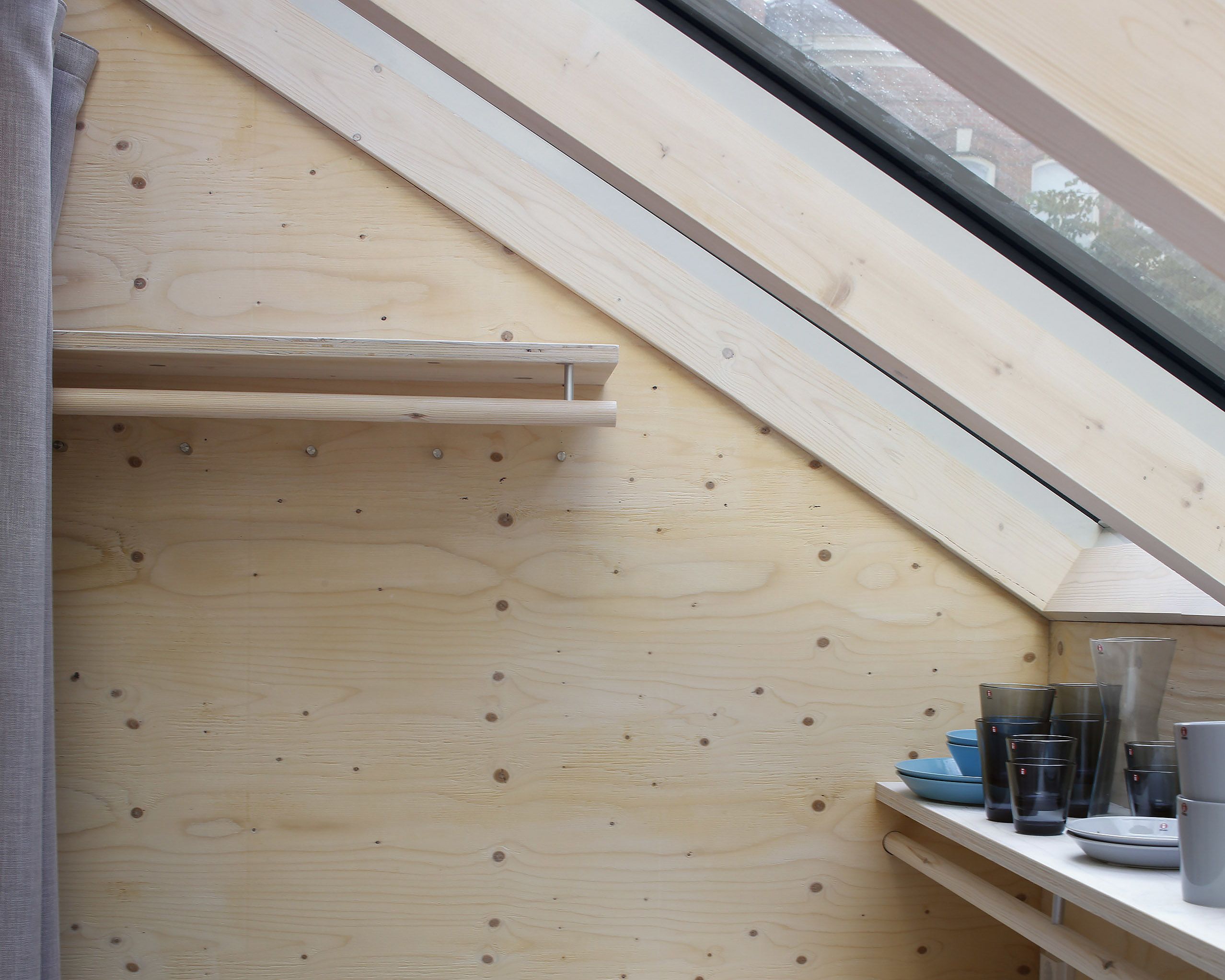 Detail of the Kokoon house. Photo: Marc Goodwin