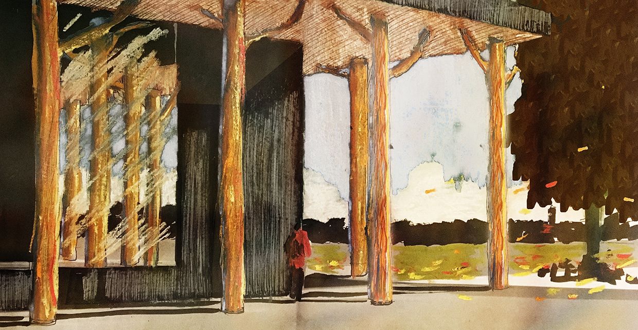 illustration of temporary facilities for Finlandia Hall