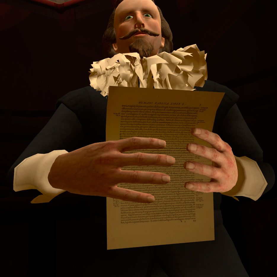 3D modelled figure of a man in renaissance outfit