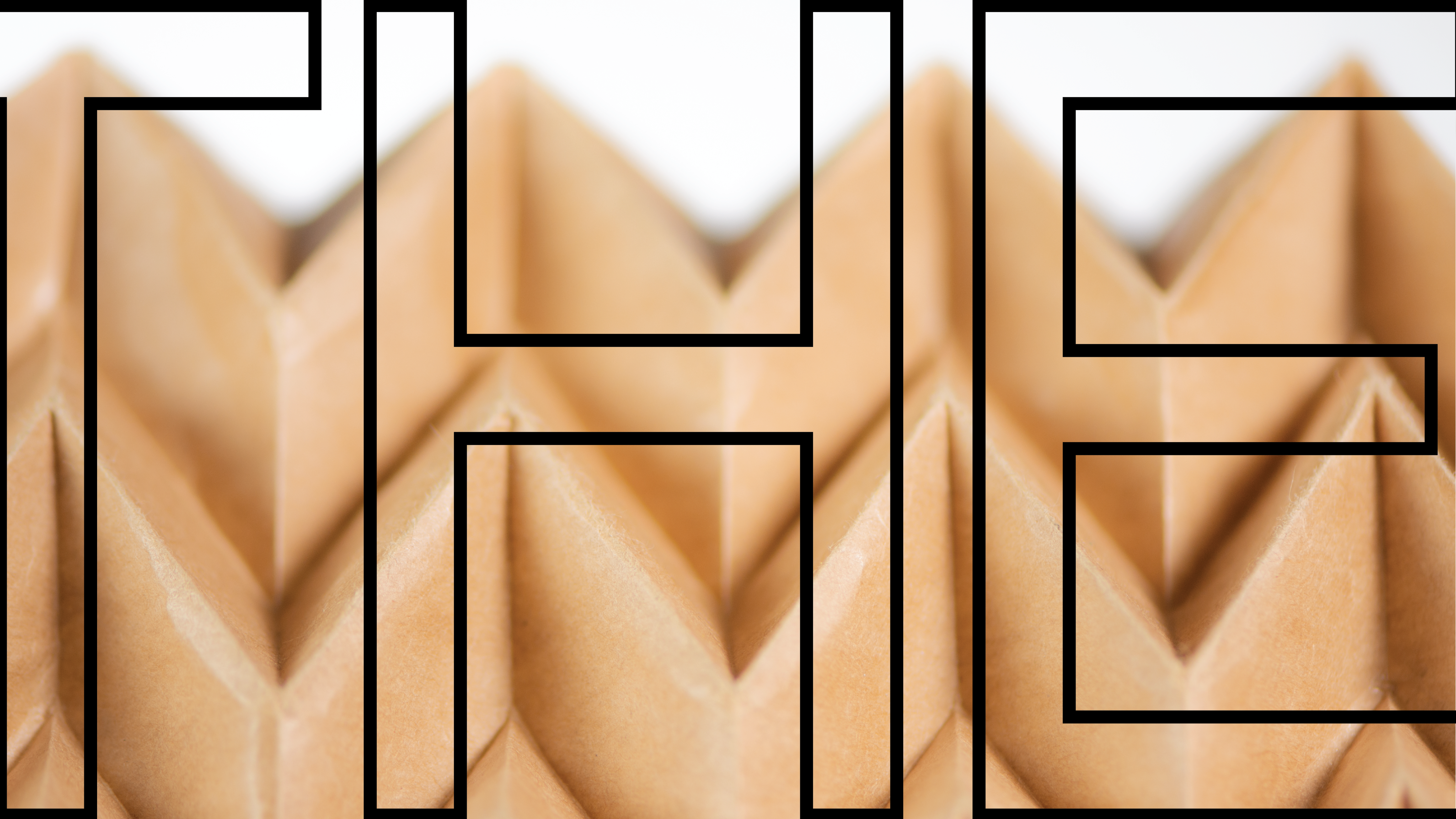 beige packaging in origami