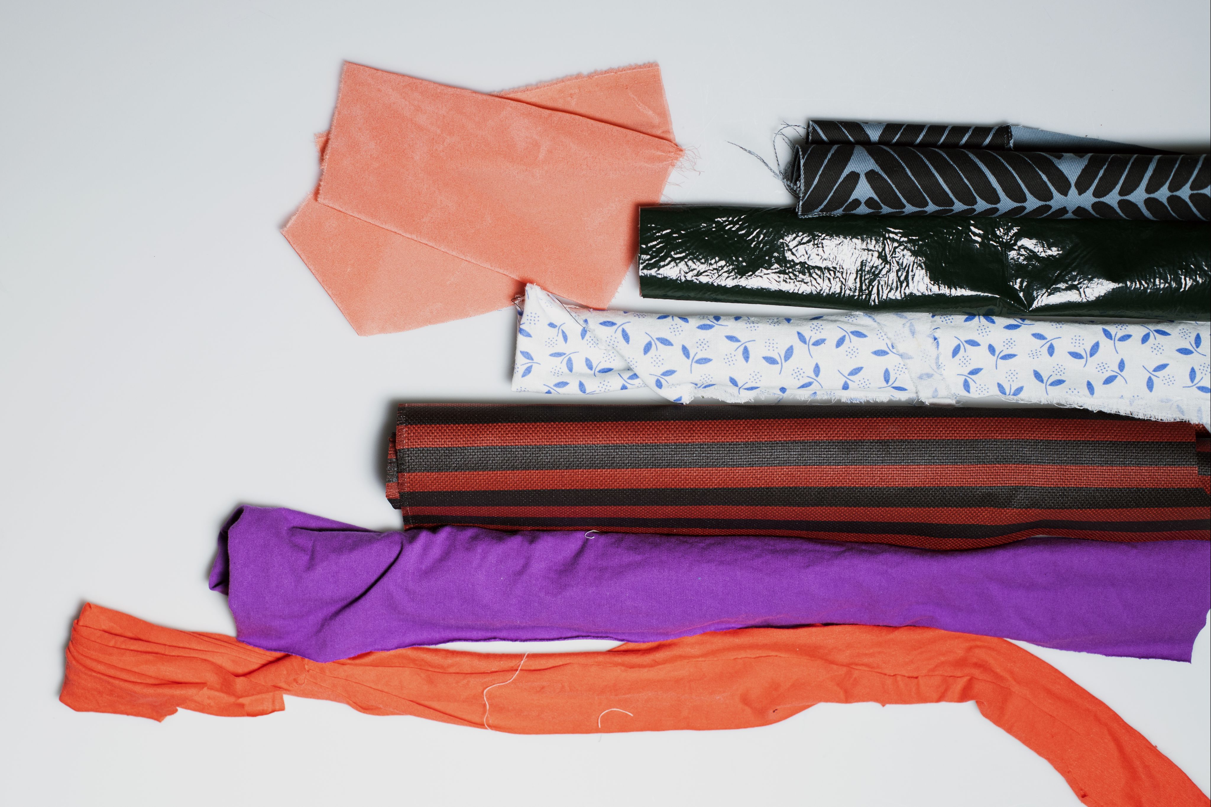 rolls of fabric