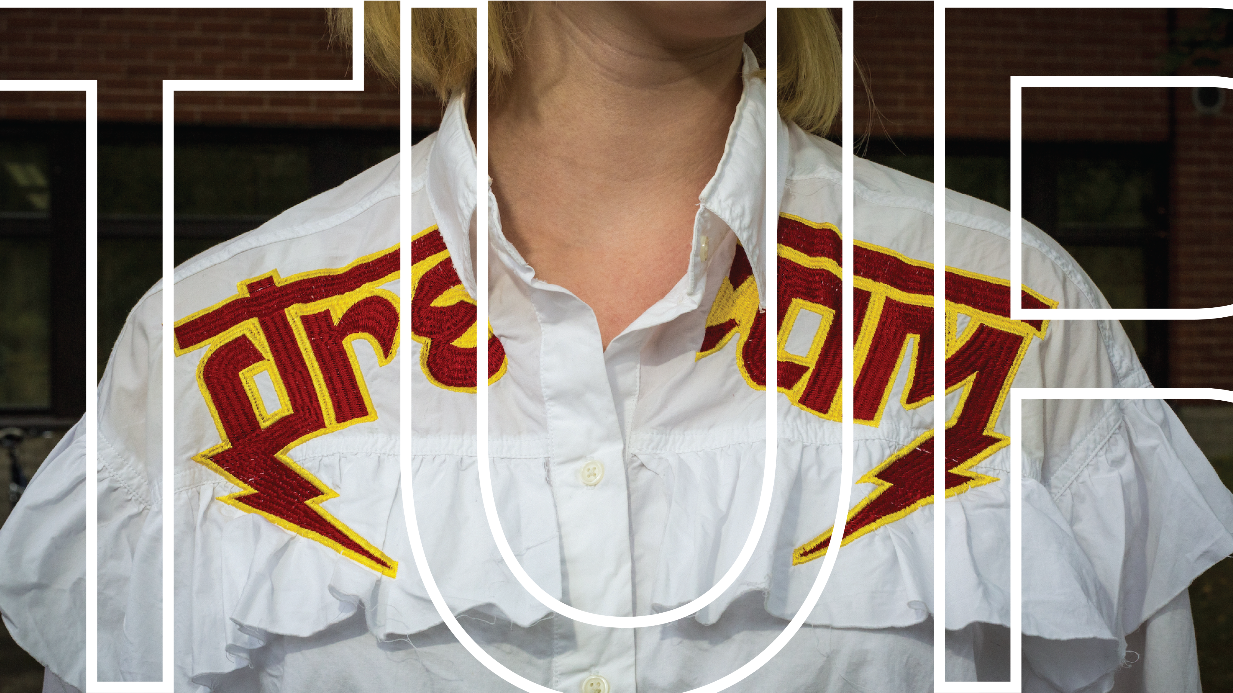 white shirt with dream text